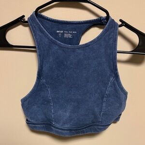 Aerie Denim Blue Bra/Crop Top